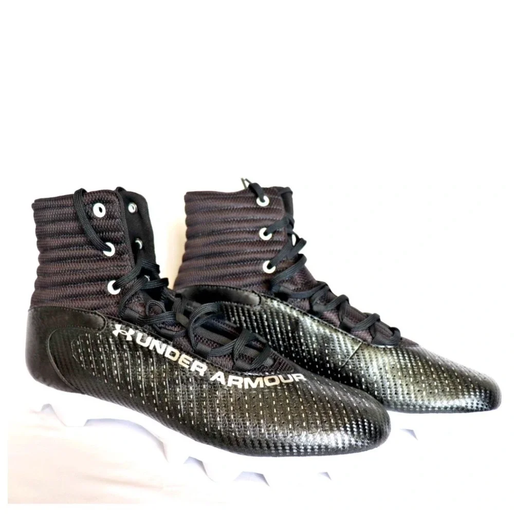 Under Armour Highlight Hammer MC Football Cleats Black White 3027300001 Mens 8.5